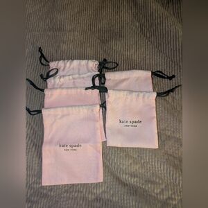 Kate Spade Pink Drawstring Pouches